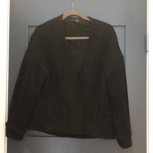 Tibi boucle cozy jacket in black XX